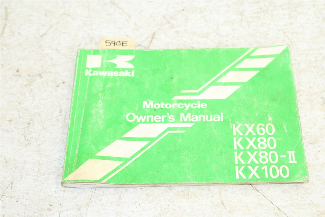 OEM Kawasaki Owners Manual KX 60 KX 80-II KX 100 99920-1901-02