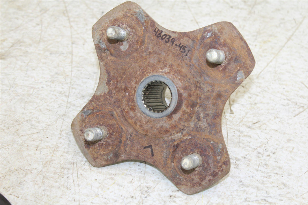 2003 Suzuki Eiger 400 4x4 Rear Left Hubs Wheel Mounts