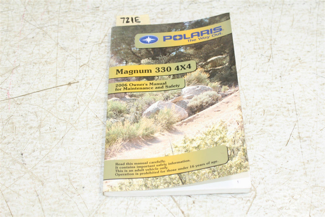 2006 Polaris Magnum 330 4X4 Owners Manual 9920168