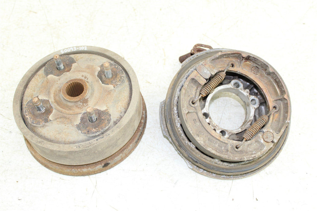 2000 Yamaha Grizzly 600 4x4 Rear Brake Drum Backing Plate Panel Hub