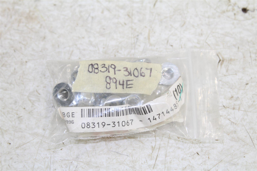 NOS Genuine Suzuki Flanged Lock Nut 08319-31067 NEW QTY:11