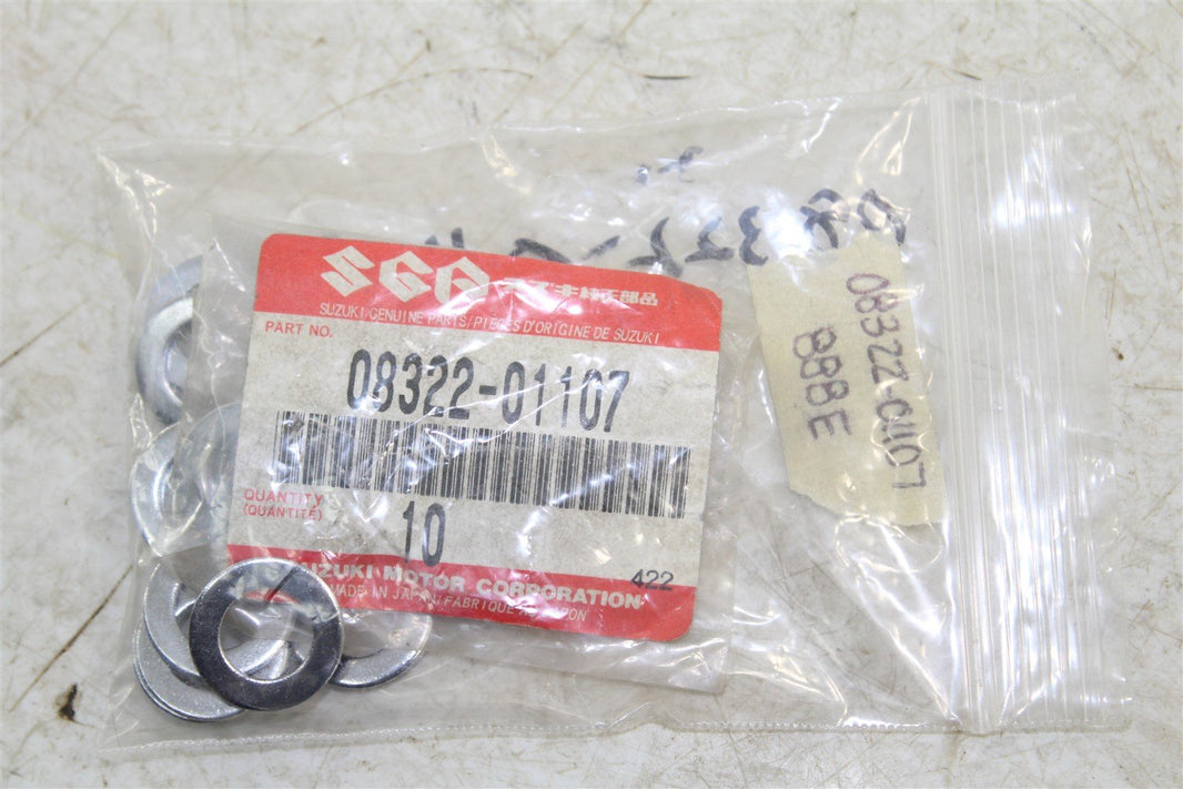 NOS Genuine Suzuki Washer 08322-01107 NEW QTY:22
