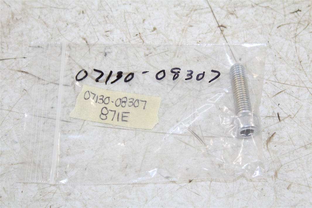 NOS Genuine Suzuki STEERING DAMPER BRACKET BOLT 07130-08307 NEW QTY:1