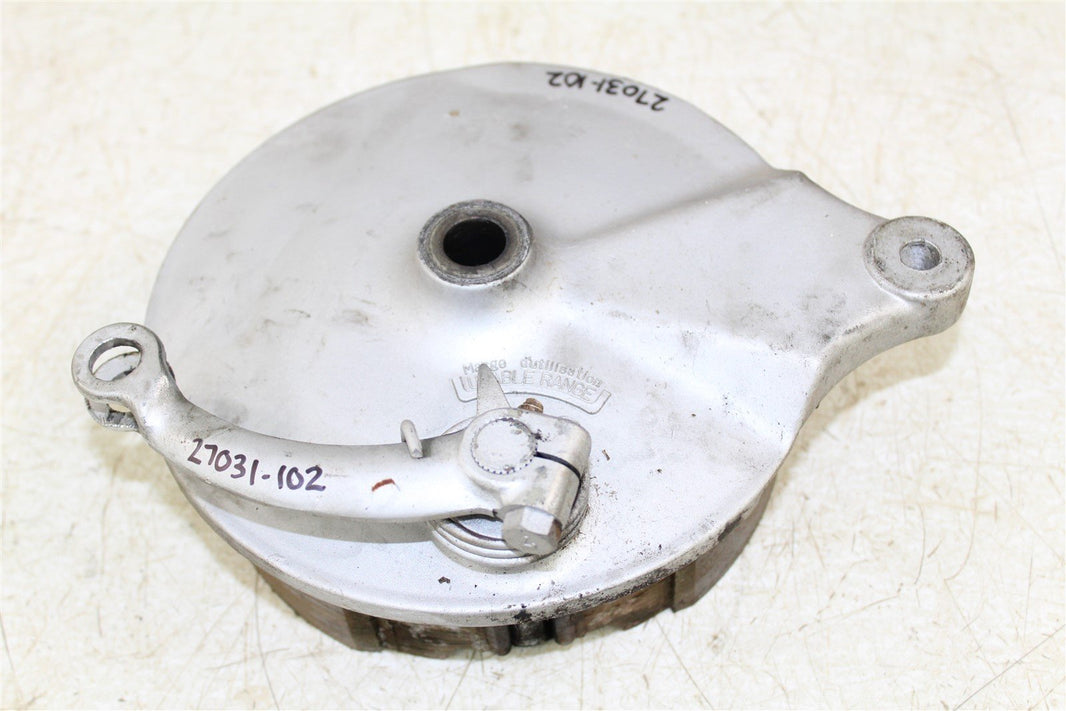 1990 Kawasaki Vulcan 750 Rear Brake Drum Backing Plate Panel Hub