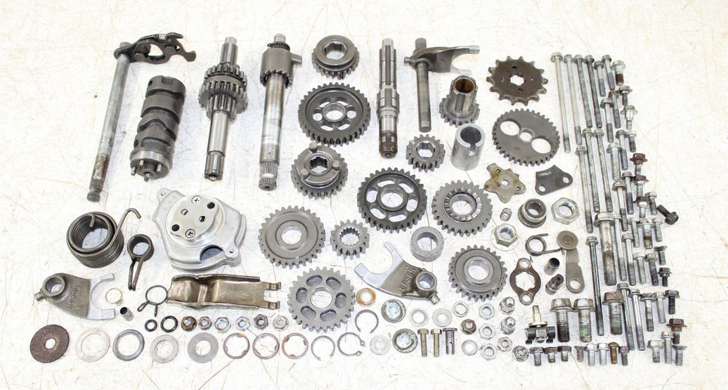 2001 Honda XR 80R Transmission Gears Shift Shaft Forks Drum