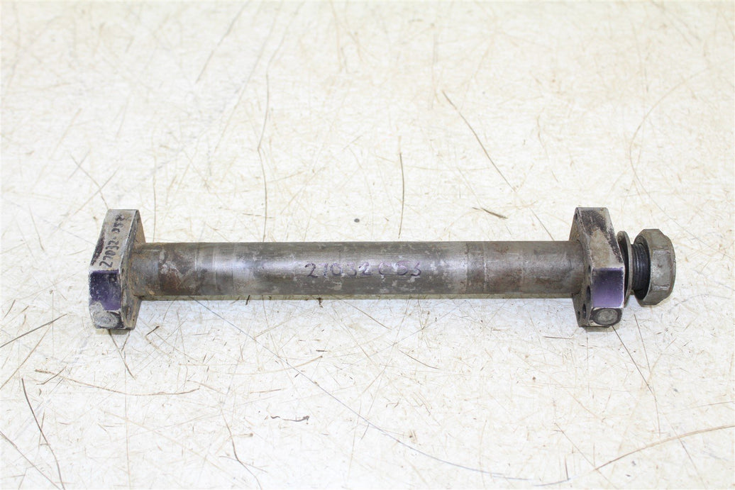 2009 Kawasaki KX 250F Rear Axle Nut Chain Adjuster Blocks