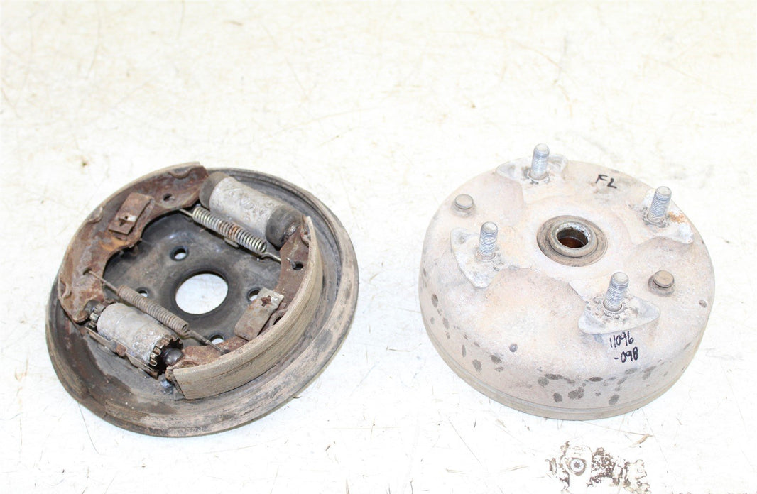 1986 Honda Fourtrax 250 2x4 Front Left Brake Drum Backing Plate Panel Hub