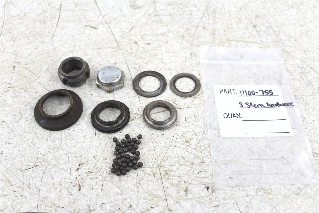 1984 Honda ATC 200ES Steering Stem Mounting Hardware Nut Washer Ball Bearing