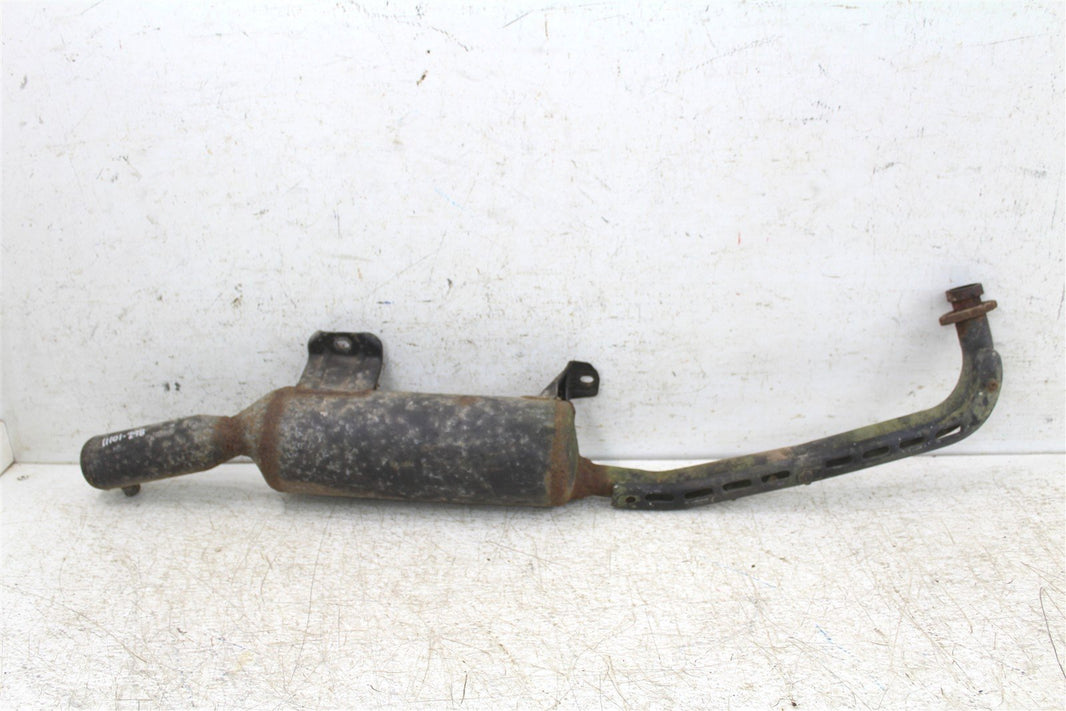 1985 Honda Fourtrax TRX 125 Exhaust Head Pipe Silencer Muffler