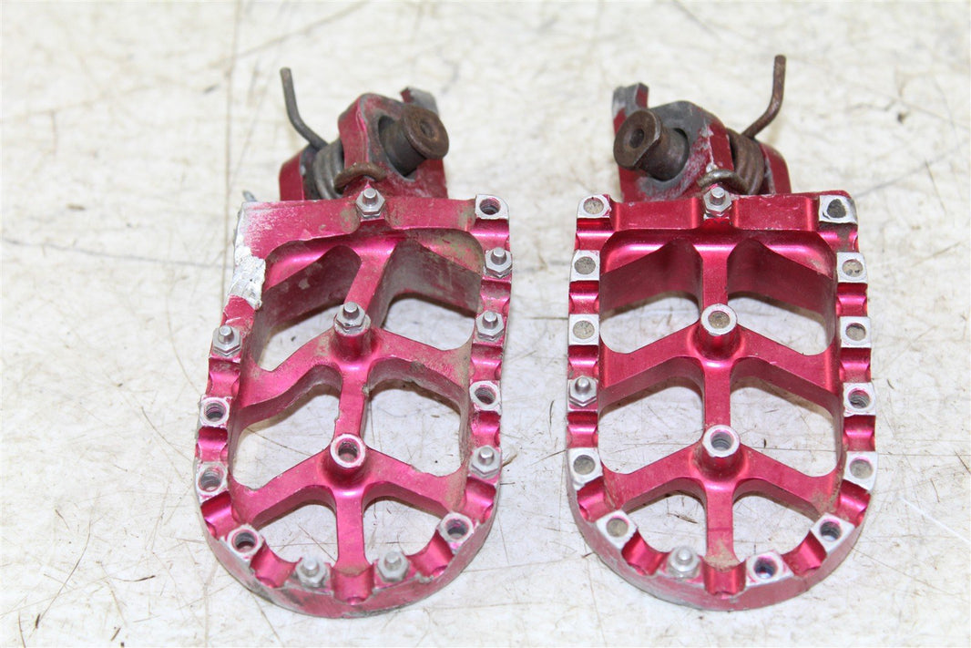 2014 Honda CRF 450R Foot Pegs Set Hardware Springs Rests Aftermarket 15074