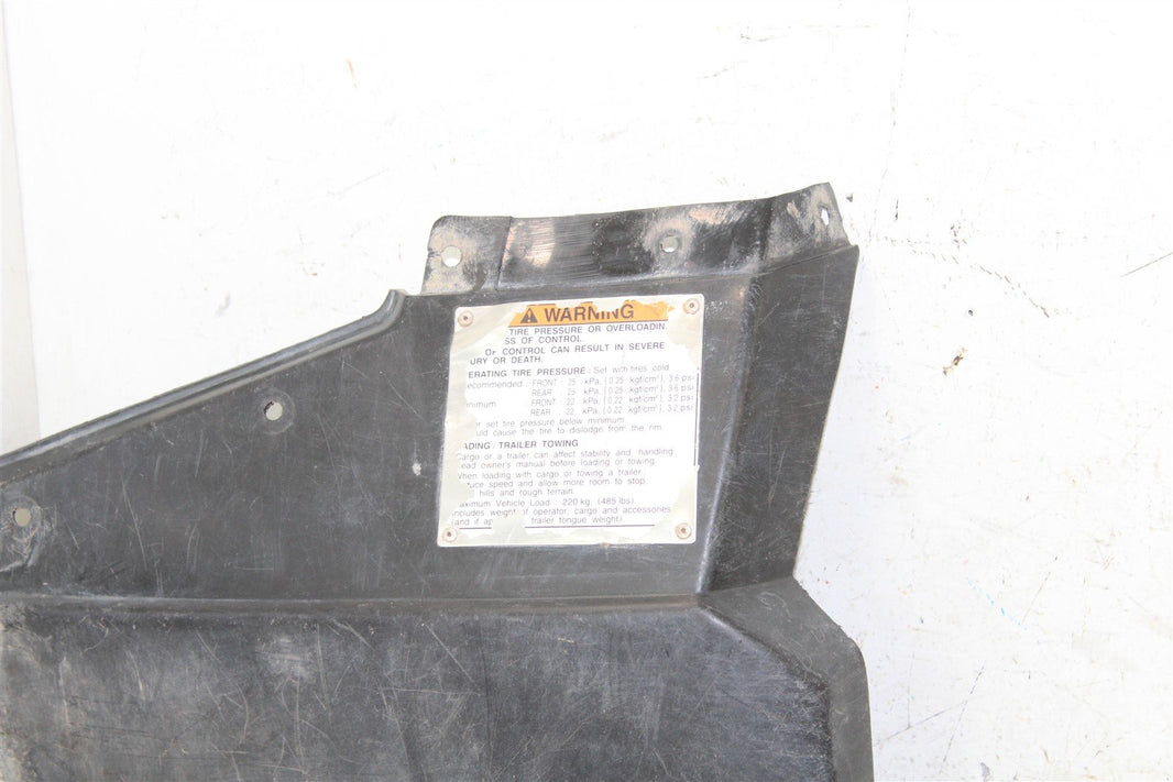 1999 Yamaha Grizzly 600 4x4 Rear Left Mud Flap Kick Plate Shield 50107