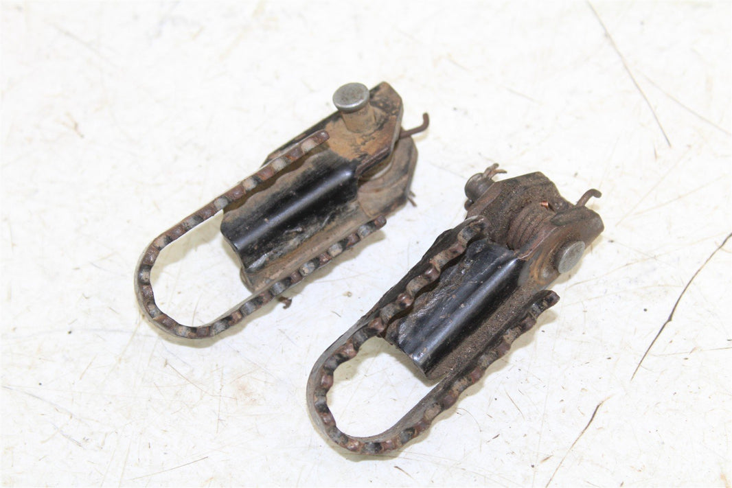 2001 Suzuki JR 80 Foot Pegs Set Hardware Springs Rests 46038