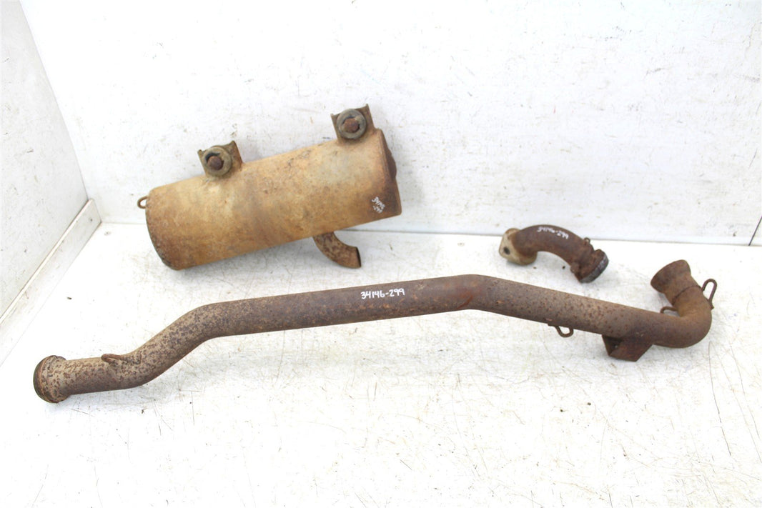 1999 Polaris Scrambler 500 4x4 Exhaust Head Pipe Silencer Muffler 34146