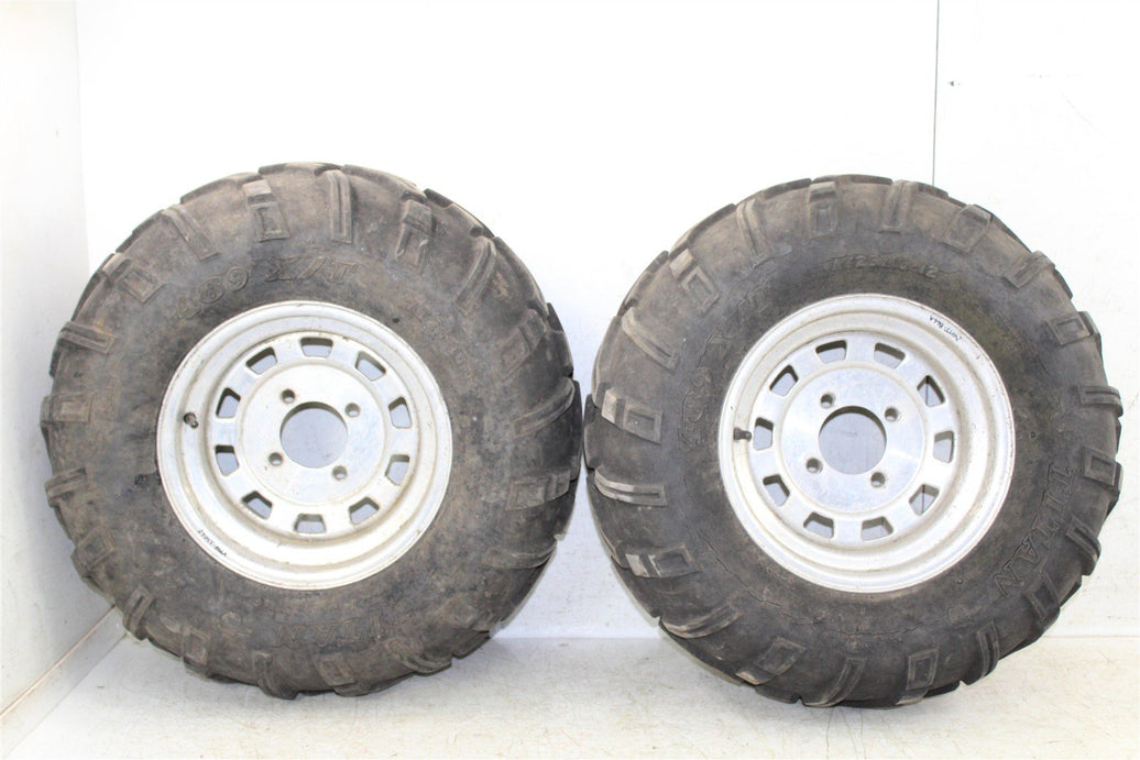 2006 Kawasaki Brute Force 750 4x4 Rear Wheel Set 12x7.5 Rims 24055
