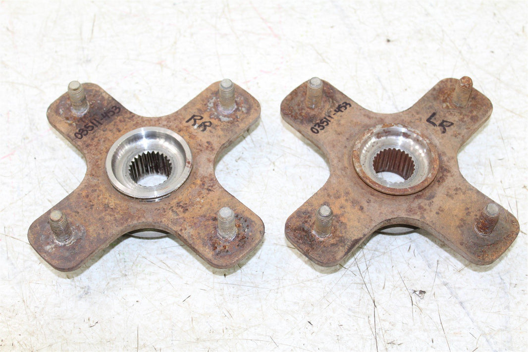 2004 Can Am Outlander 400 4x4 Rear Hubs Wheel Mounts 03511