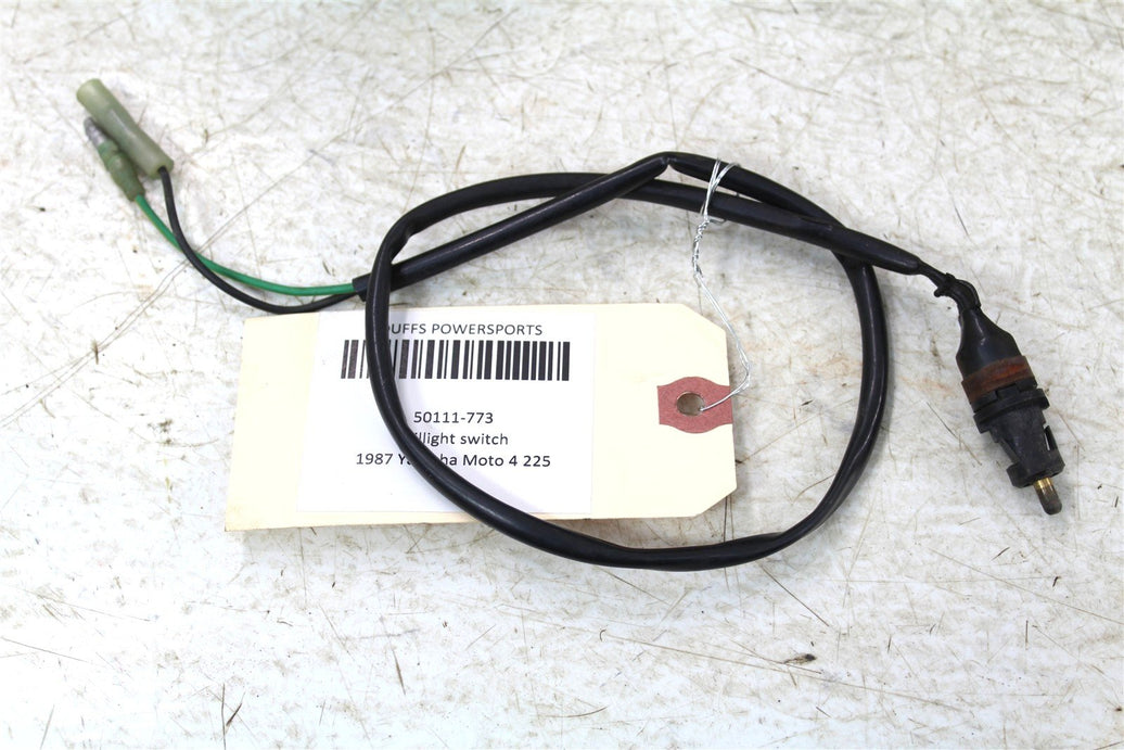1987 Yamaha Moto4 225 Front Brake Handle Taillight Switch Sensor 50111