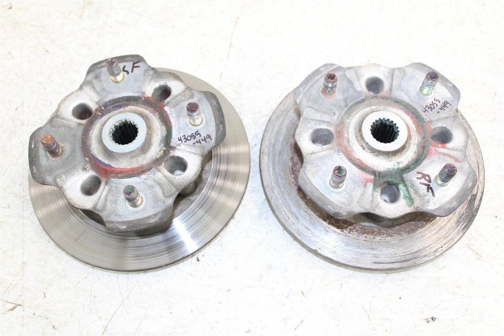 2007 Suzuki Vinson 500 4x4 Front Hubs Brake Rotors 43055