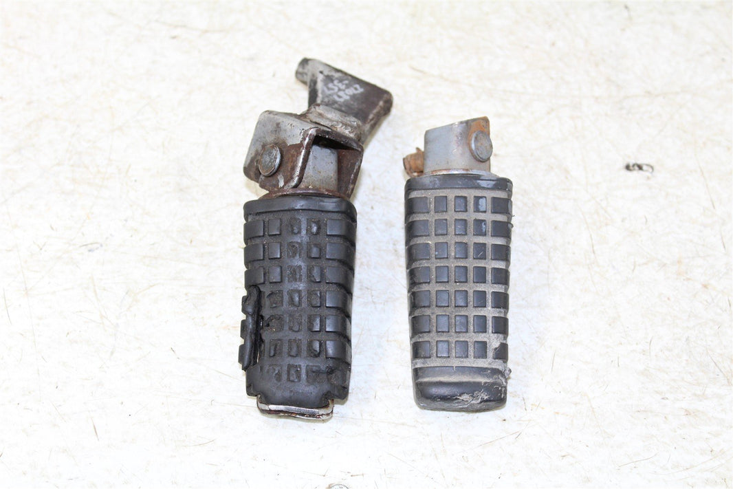 1995 Kawasaki KLR 650 Foot Pegs Set Hardware Springs Rests 27037
