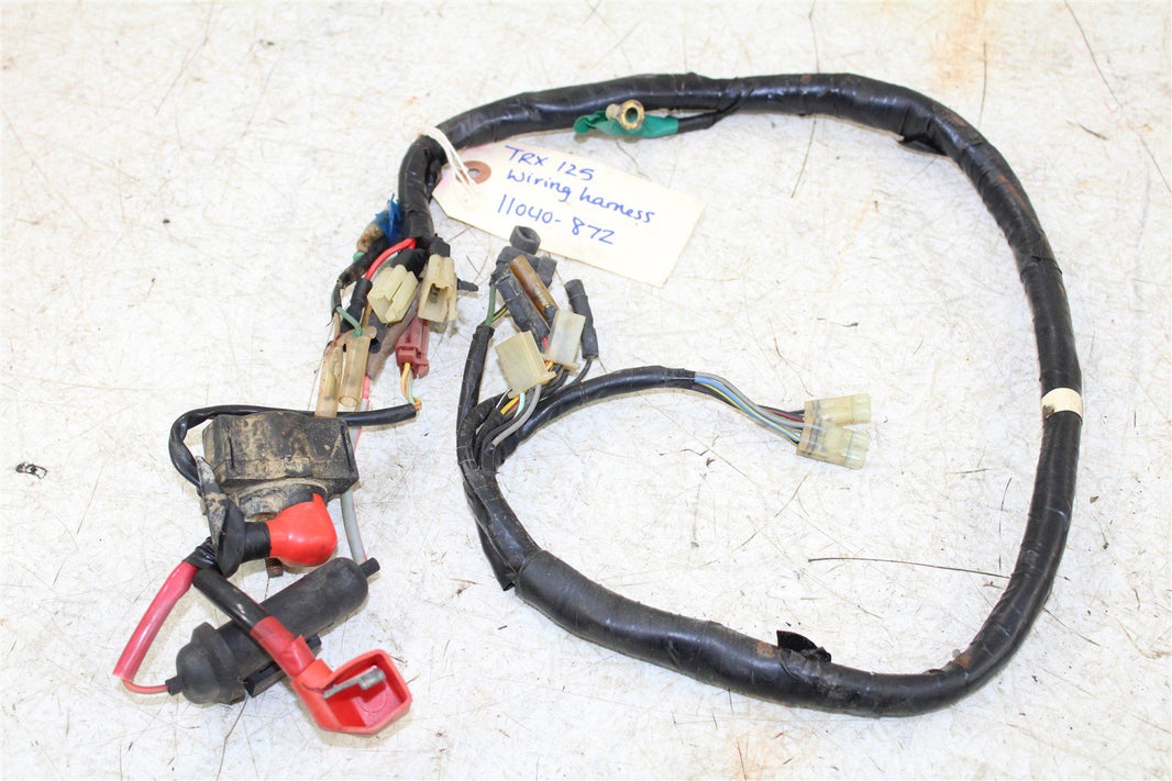 1988 Honda TRX 125 Wire Wiring Harness Loom 11040