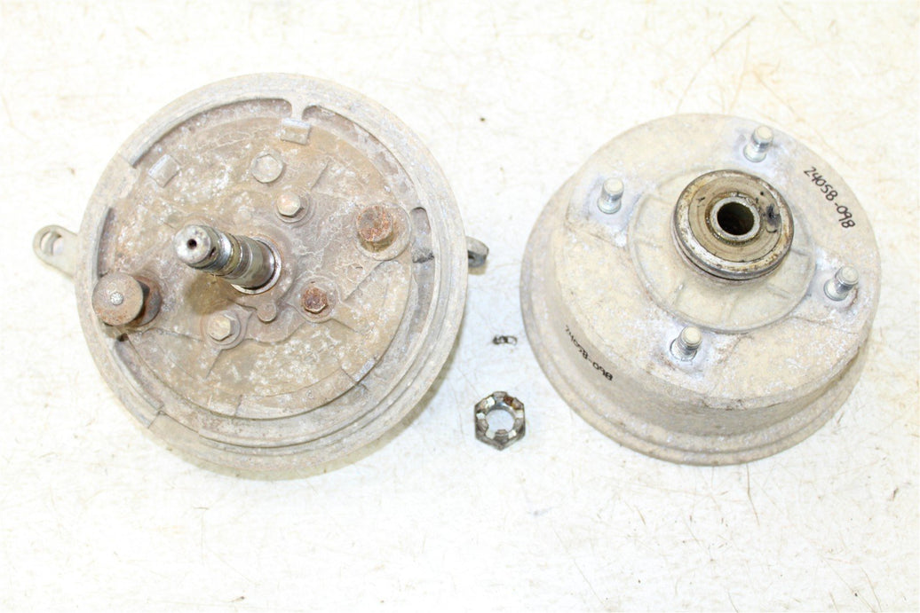1998 Kawasaki Bayou 220 Front Left Brake Drum Backing Plate Panel Hub 24058