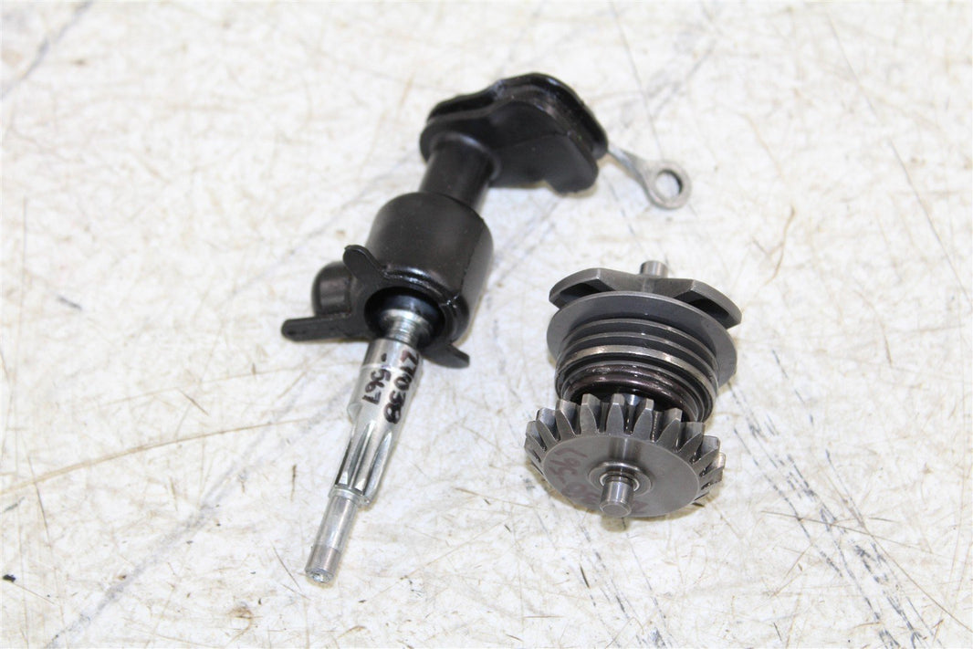 2000 Kawasaki KX 80 Power Valve Governor Shaft Arm w/ Gear 27038