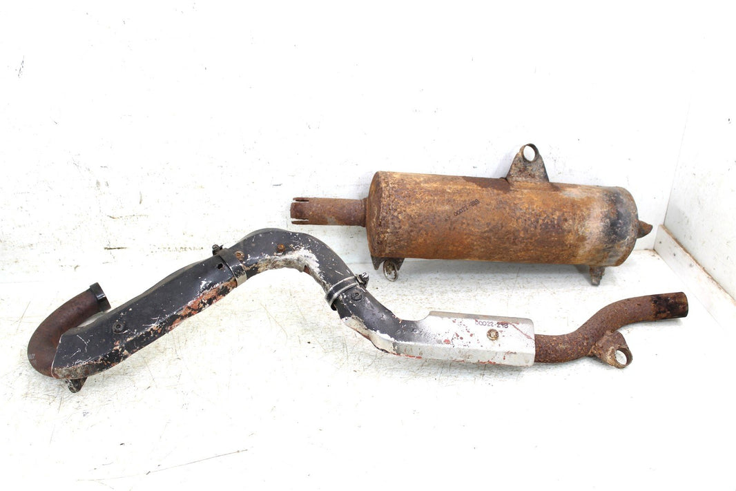 2001 Arctic Cat 500 Manual 4x4 Exhaust Head Pipe Silencer Muffler 00022