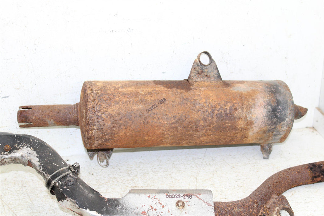 2001 Arctic Cat 500 Manual 4x4 Exhaust Head Pipe Silencer Muffler 00022