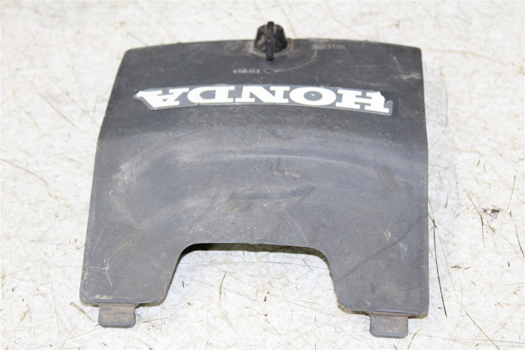 1987 Honda Fourtrax 350D Front Hood Wire Access Cover Plastic 11111