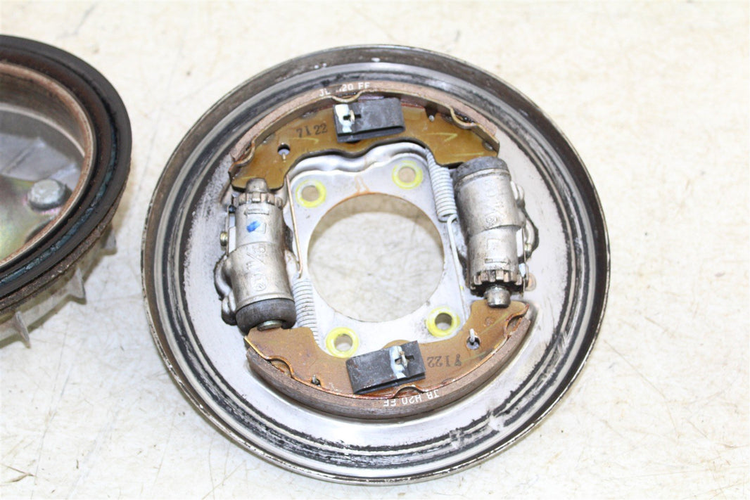 1988 Honda Fourtrax 300 4x4 Front Left Brake Drum Backing Plate Panel Hub 11113