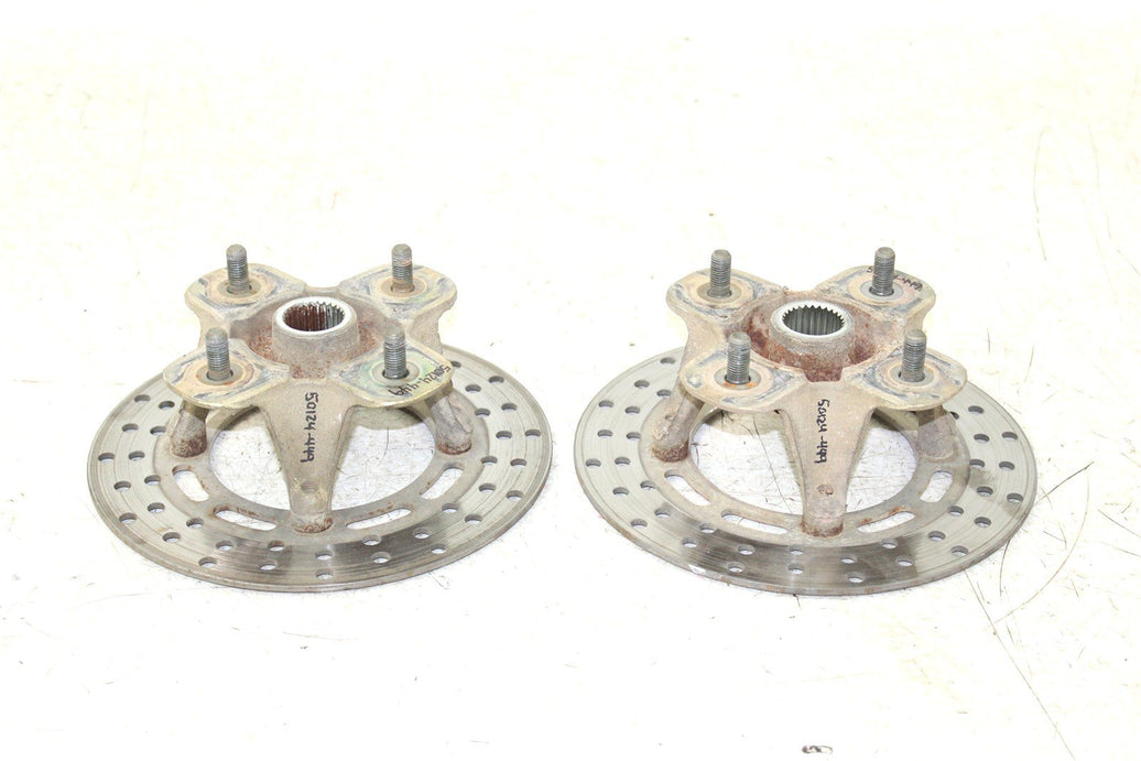 2002 Yamaha Grizzly 660 4x4 Front Hubs Brake Rotors 50124