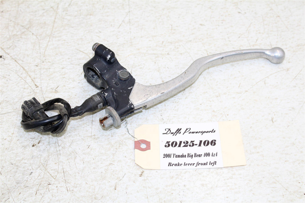 2001 Yamaha Big Bear 400 4x4 Front Left Brake Lever w/ Perch 50125