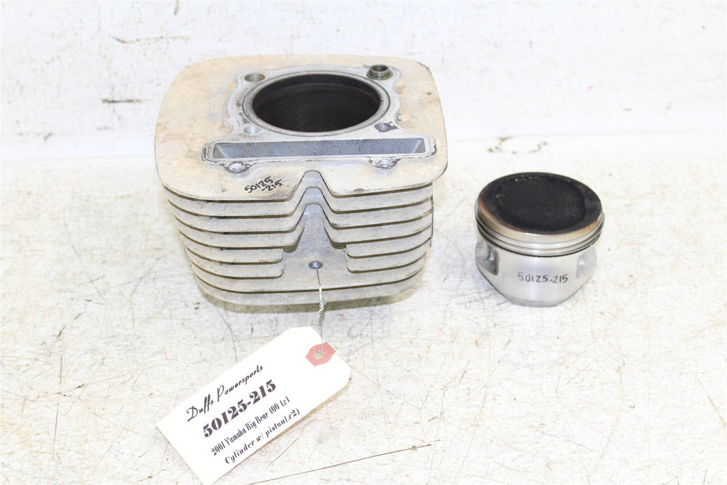 2001 Yamaha Big Bear 400 4x4 Engine Cylinder Jug w/ Piston 50125