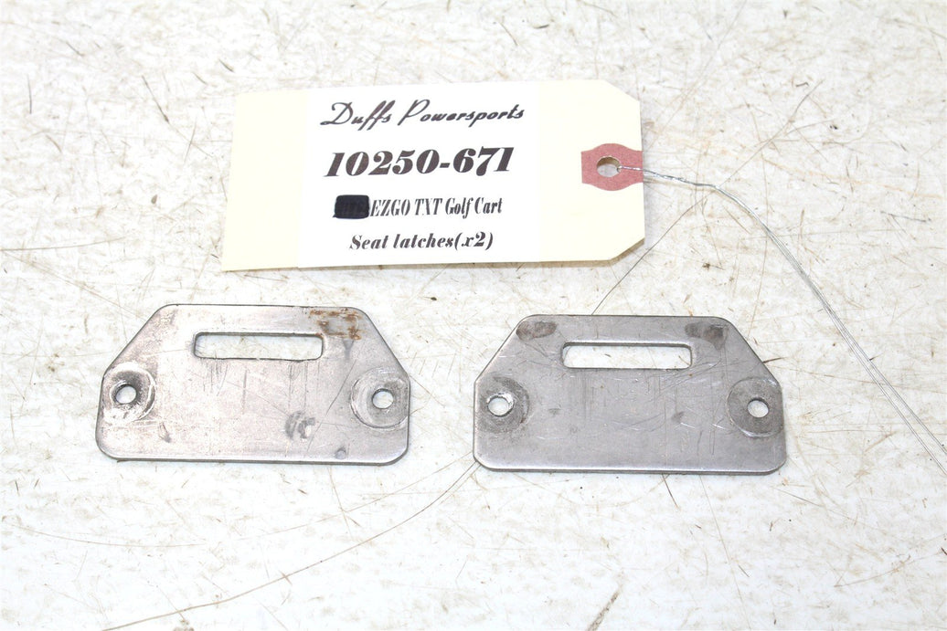 2003 EZGO TXT GAS Golf Cart Seat Hinge Plates Latches Hooks 10250