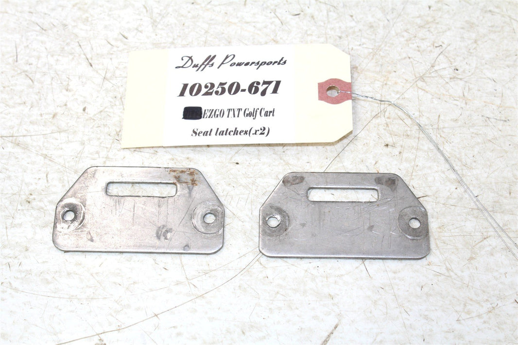 2003 EZGO TXT GAS Golf Cart Seat Hinge Plates Latches Hooks 10250