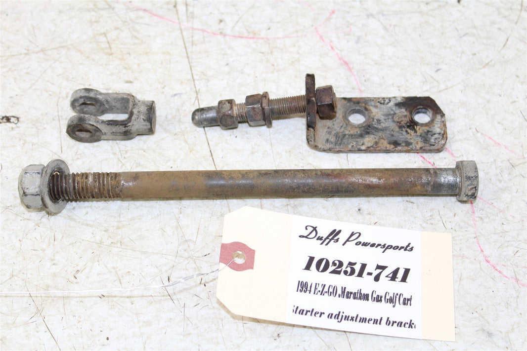 1994 EZGO Marathon GAS Golf Cart Starter Motor Adjustment Pin Bracket 10251