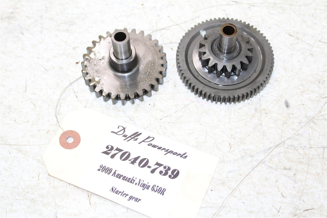 2007 Kawasaki Ninja 650R Starter Motor Limiter Reduction Gears 27040