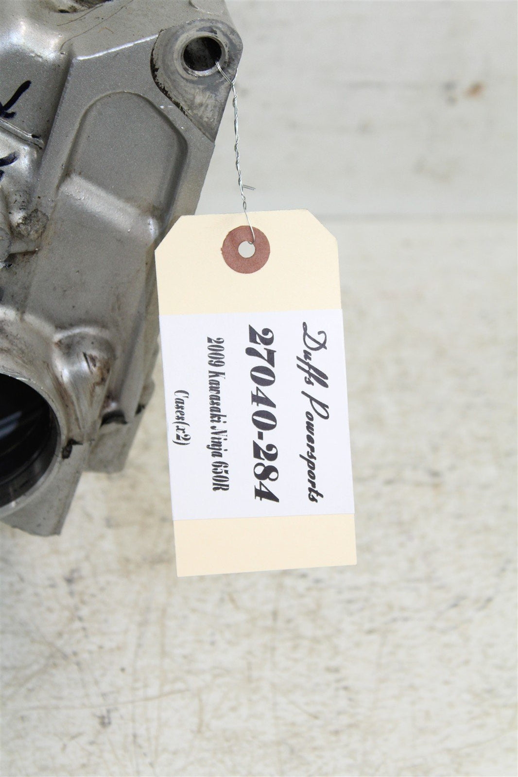 2007 Kawasaki Ninja 650R Engine Cases Crankcase Motor Upper Lower 27040