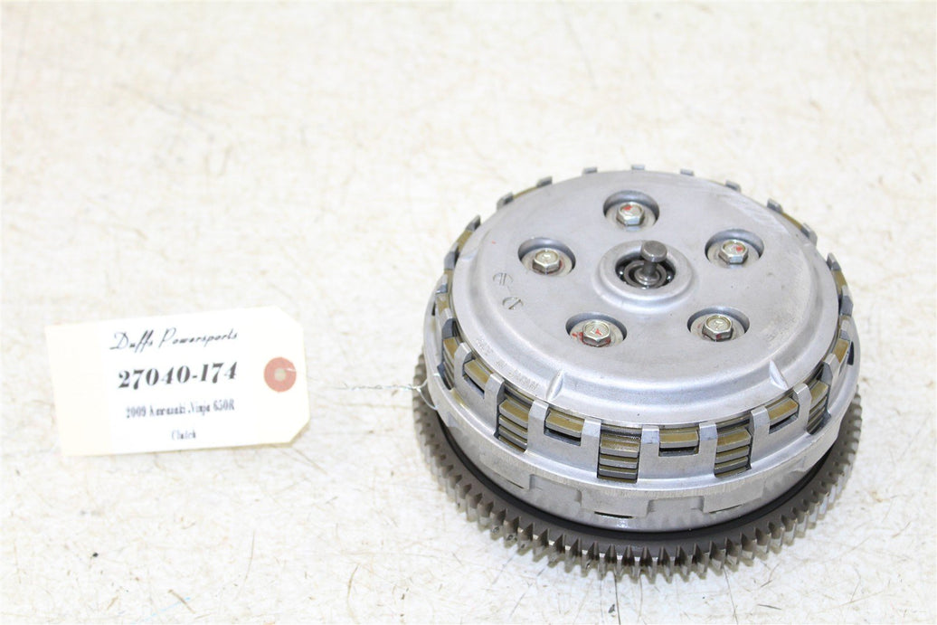 2007 Kawasaki Ninja 650R Clutch Basket Inner Hub Pressure Plate 27040