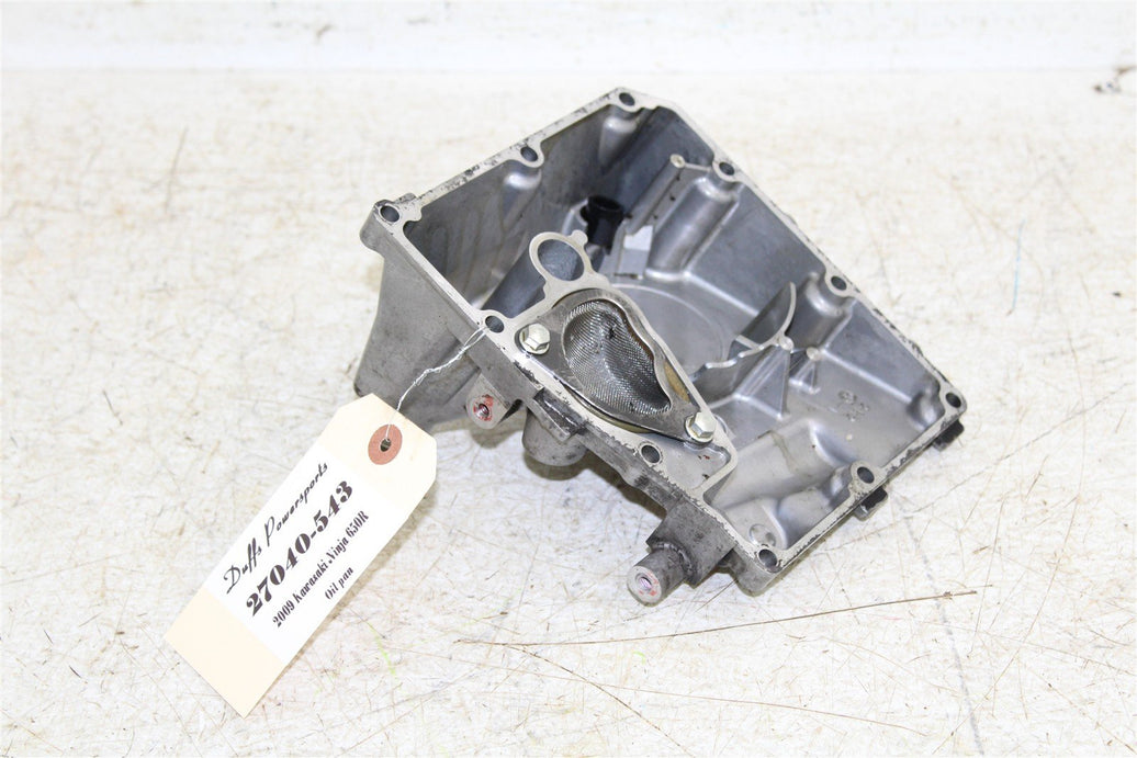 2007 Kawasaki Ninja 650R Engine Oil Pan Cover Lower Case 27040