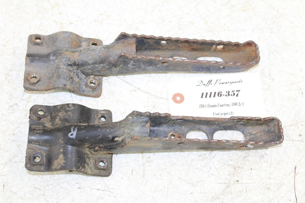 1994 Honda Fourtrax 300 2x4 Foot Pegs Rests Set Left Right 11116
