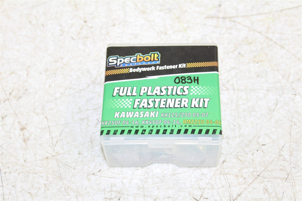 Specbolt Full Plastics Bodywork Fastener Kit for Kawasaki KX 125 250 450 F 083H