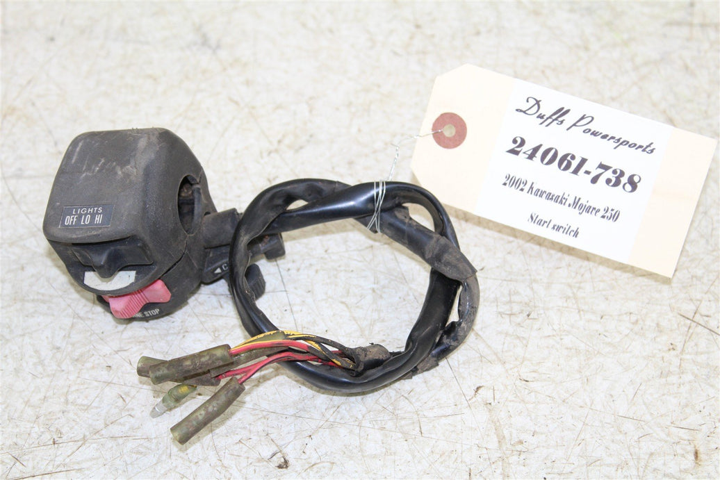2002 Kawasaki Mojave 250 Start Button Kill Switch On Off 24061