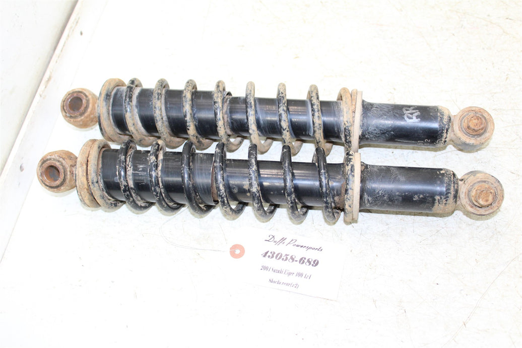 2004 Suzuki Eiger 400 4x4 Rear Shocks Spring Absorber Left Right 43058