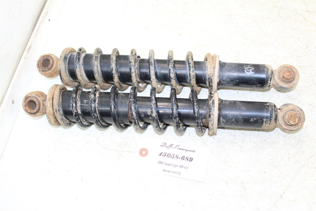2004 Suzuki Eiger 400 4x4 Rear Shocks Spring Absorber Left Right 43058