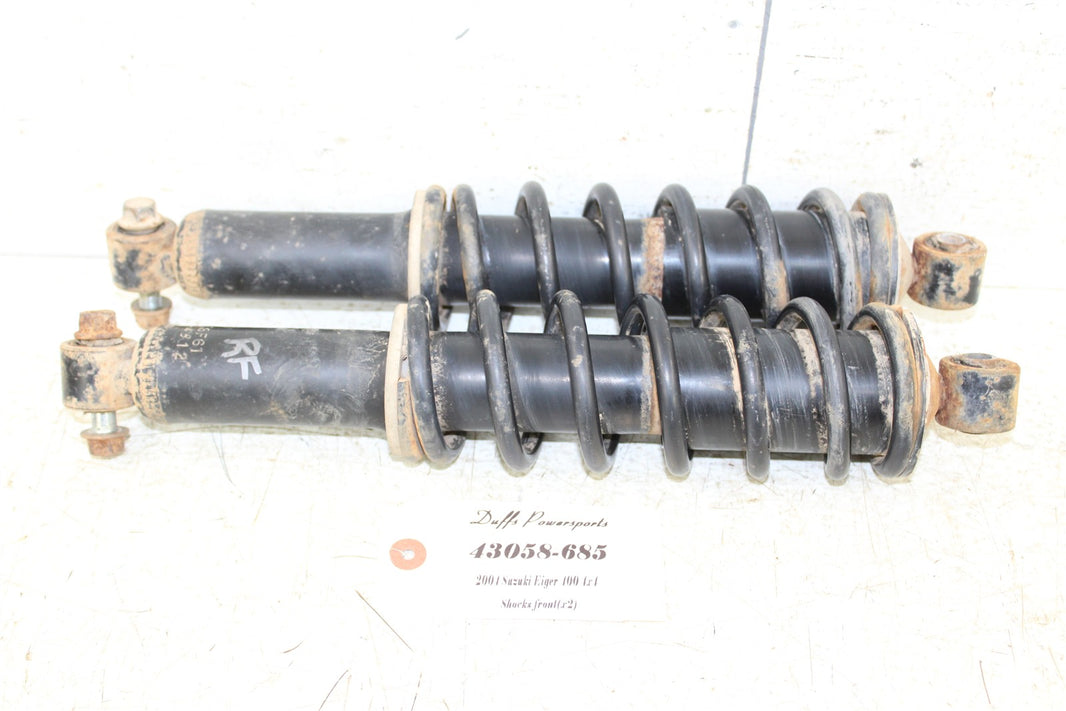 2004 Suzuki Eiger 400 4x4 Front Shocks Spring Absorber Left Right 43058