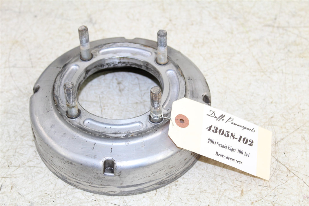 2004 Suzuki Eiger 400 4x4 Rear Brake Drum Hub 43058