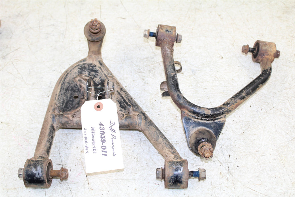 2003 Suzuki Ozark 250 Front Right Control A Arms Upper Lower 43059