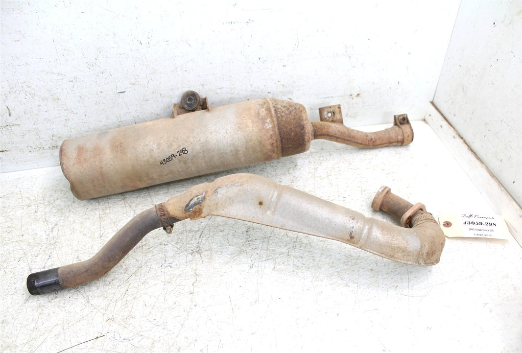 2003 Suzuki Ozark 250 Exhaust Head Pipe Silencer Muffler 43059
