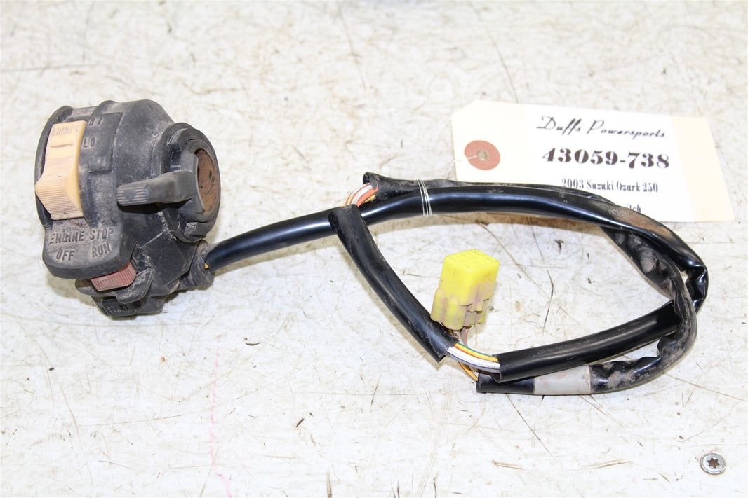 2003 Suzuki Ozark 250 Start Button Kill Switch On Off 43059