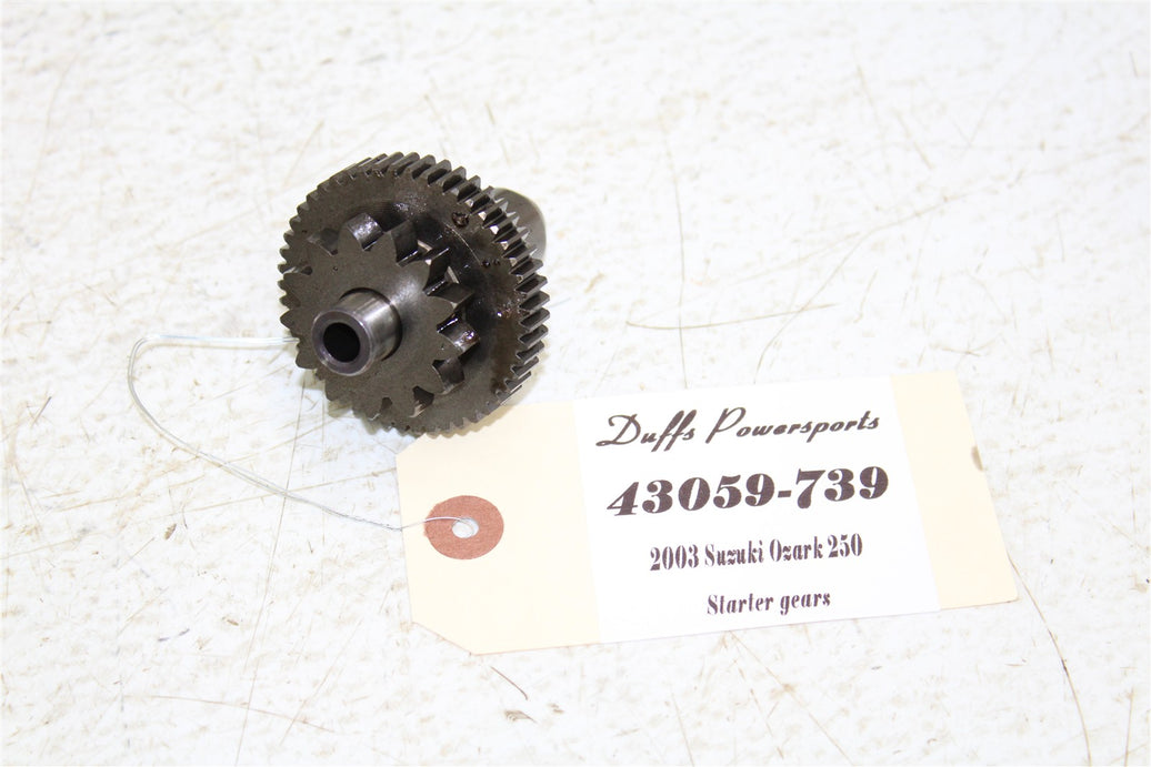 2003 Suzuki Ozark 250 Starter Motor Limiter Reduction Gears 43059